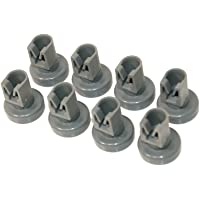 Los mejores  - Zanussi 50286967000 - Ruedas para cesta superior de lavavajillas (8 unidades)- color gris